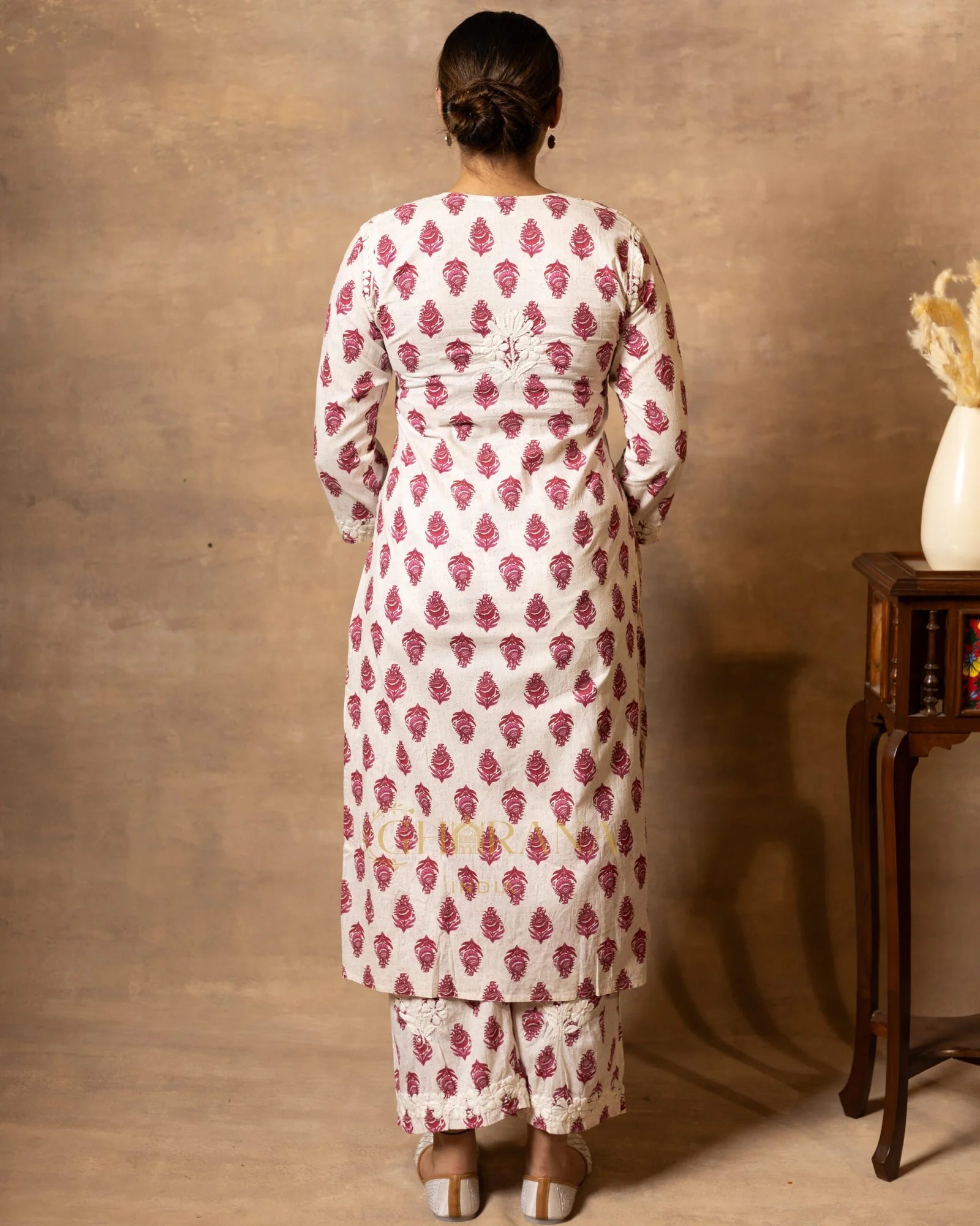Cotton Coord Floral printed Kurta with Pallazo set Gharana