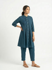 Aira Indigo Ease Kurta Co-ord Set