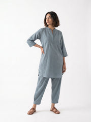 Aira Slate Grey Coord Set with Salwar