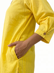 Aira Buttercup Cotton Poplin Co-ord Set with Striped Trousers