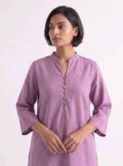 Aira Purple Coord Set with White Salwar