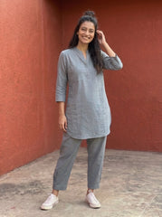Aira Slate Grey Coord Set with Salwar