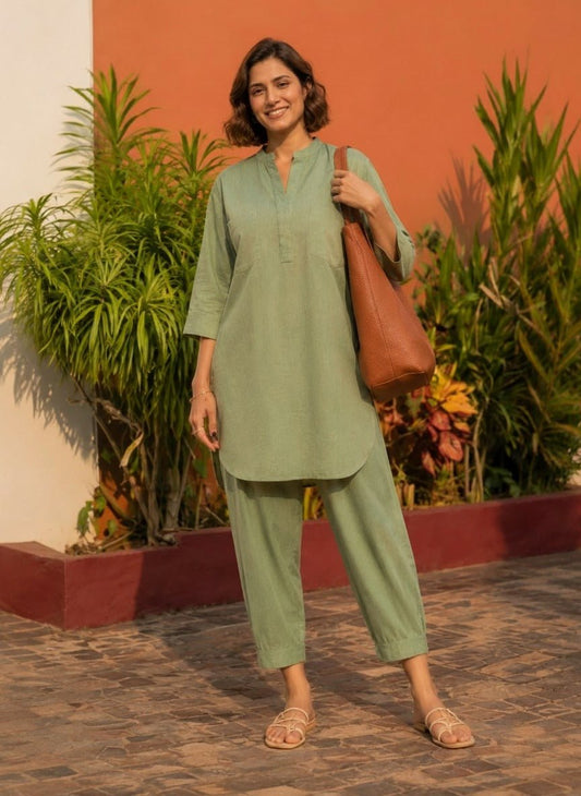 Aira Sage Green Coord Set