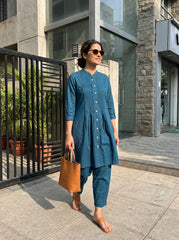 Aira Indigo Ease Kurta Co-ord Set