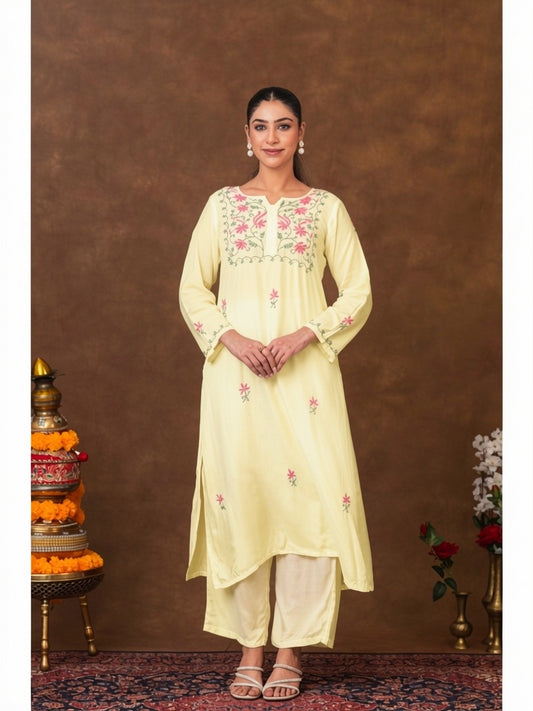 Jashn Premium Muslin Chikankari Kurta Set Gharana