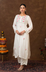 Jashn Premium Muslin Chikankari Kurta Set Gharana