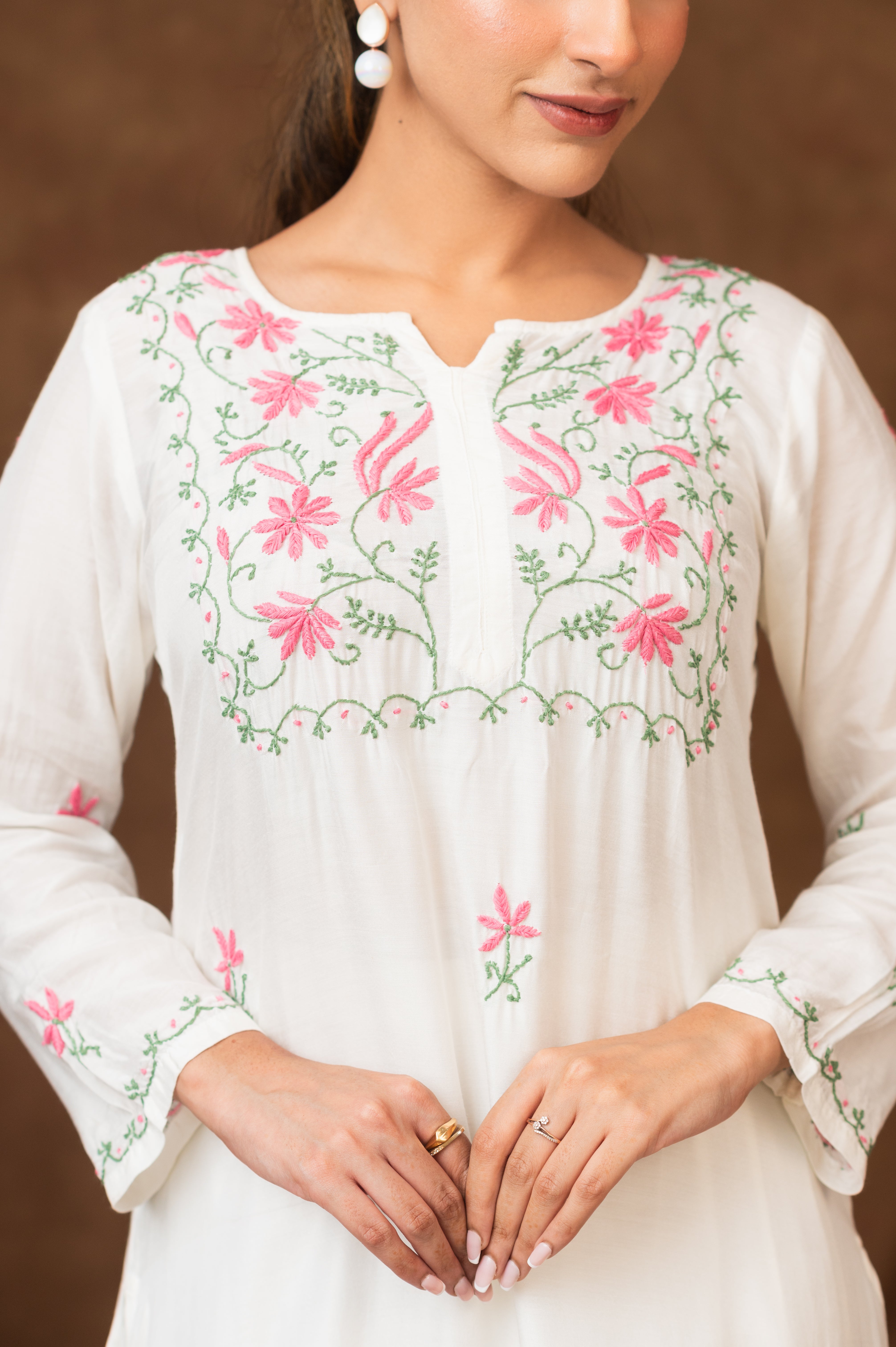 Jashn Premium Muslin Chikankari Kurta Set Gharana