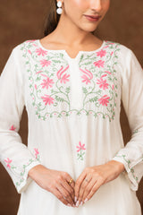 Jashn Premium Muslin Chikankari Kurta Set Gharana