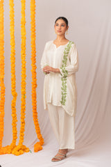 Sahiba Pure Muslin Short Chikankari Kurta Gharana