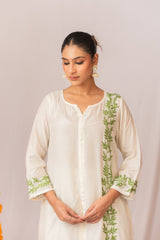 Sahiba Pure Muslin Short Chikankari Kurta Gharana