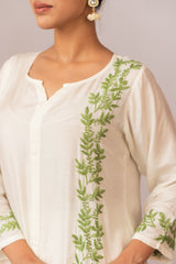 Sahiba Pure Muslin Short Chikankari Kurta Gharana