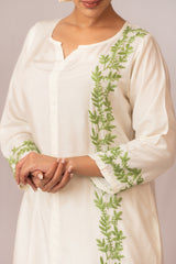 Sahiba Pure Muslin Short Chikankari Kurta Gharana