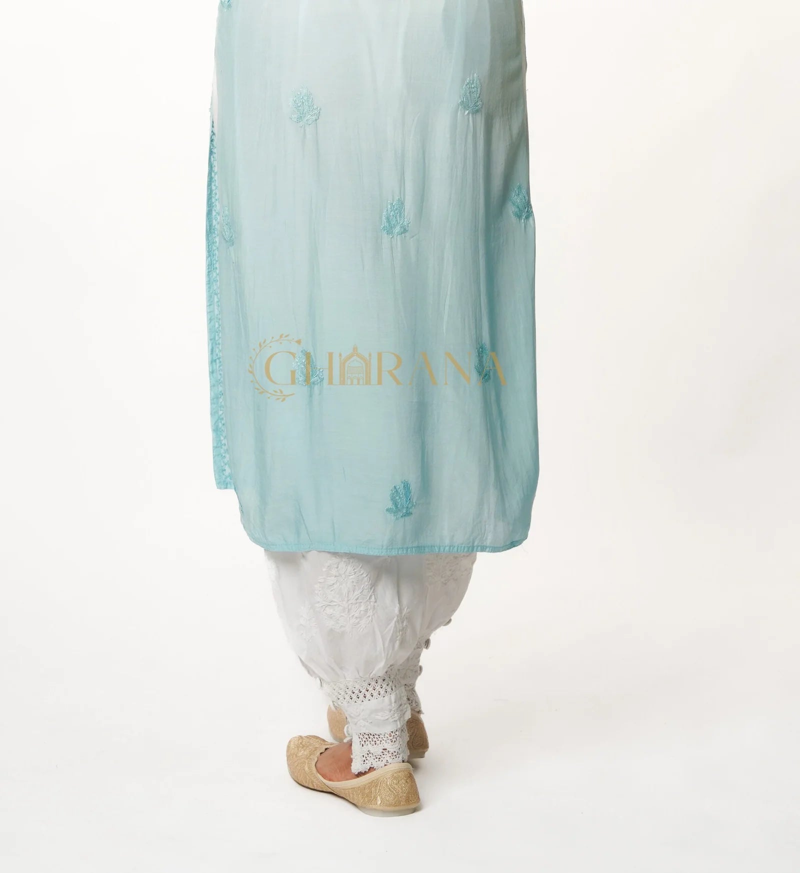 Chikankari Afgani Salwar Gharana