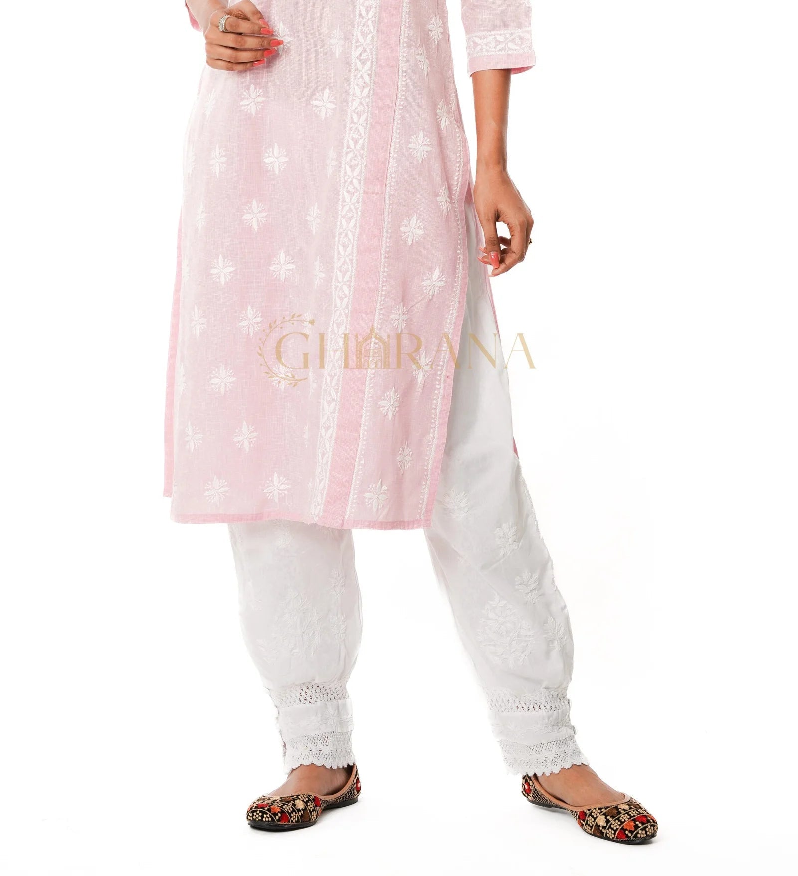 Chikankari Afgani Salwar Gharana