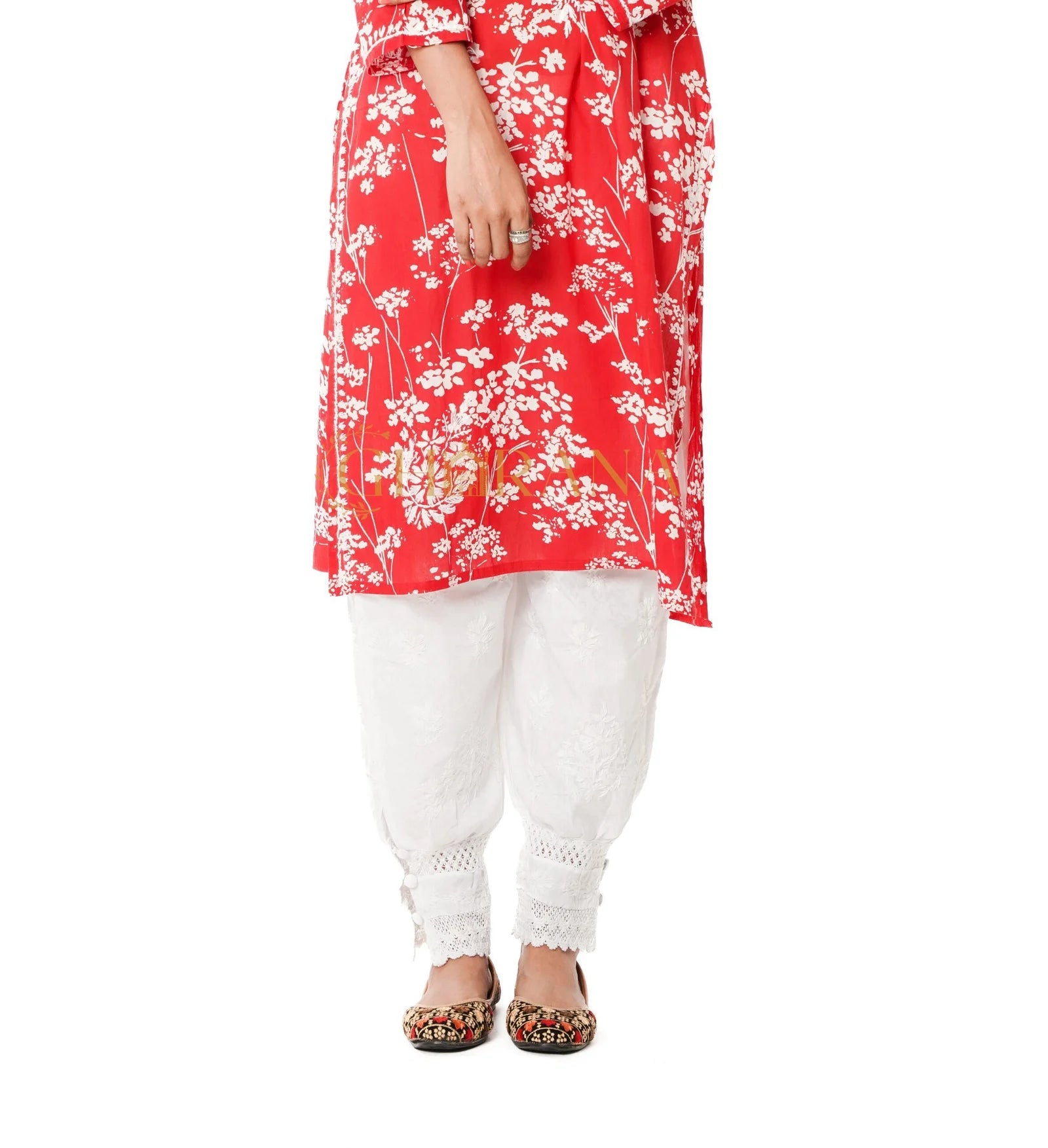 Chikankari Afgani Salwar Gharana