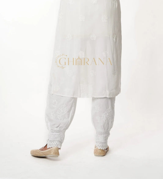 Chikankari Afgani Salwar Gharana