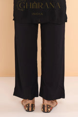 Luxury Rayon Pant – Black Gharana