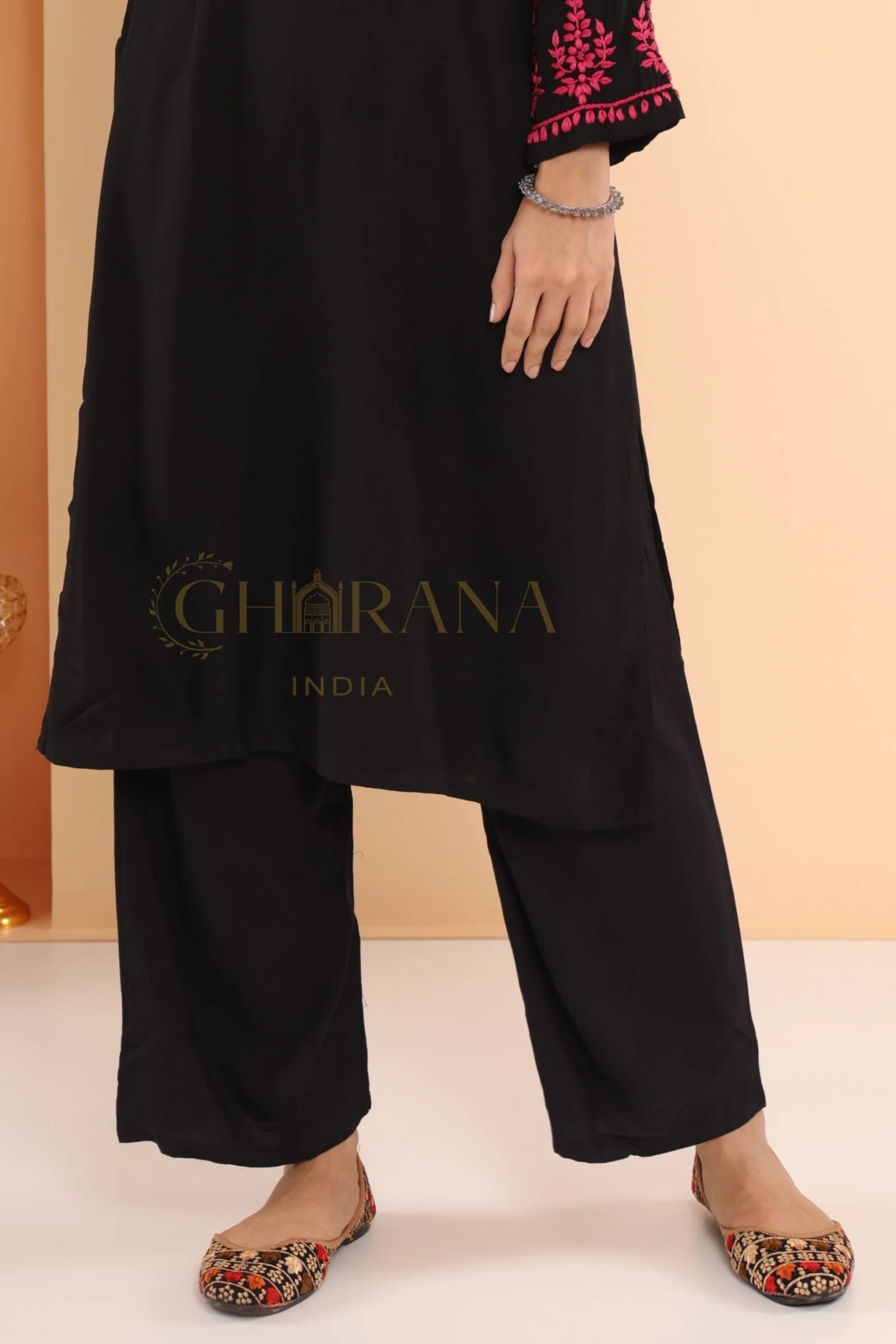 Luxury Rayon Pant – Black Gharana