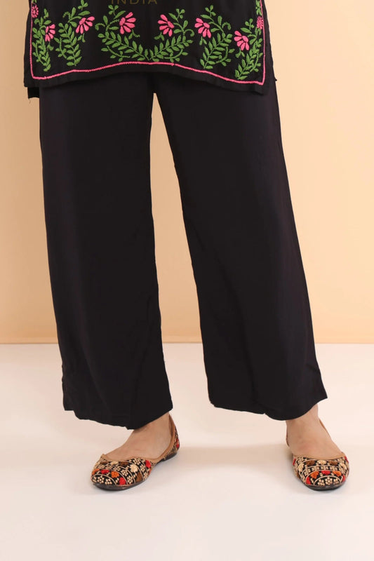 Luxury Rayon Pant – Black Gharana
