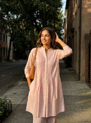 Aira Kurta Co-ord Set in Blush Pink