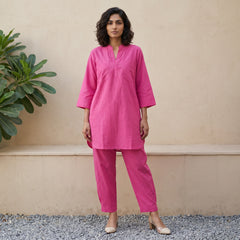 Aira Bougainvillea Cotton Poplin Co-ord Set
