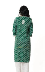 Chandni Chikankari Rayon Printed Kurta Gharana