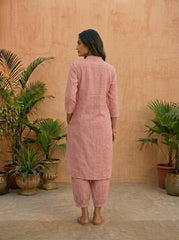 Aira Salmon Pink Co-ord Set