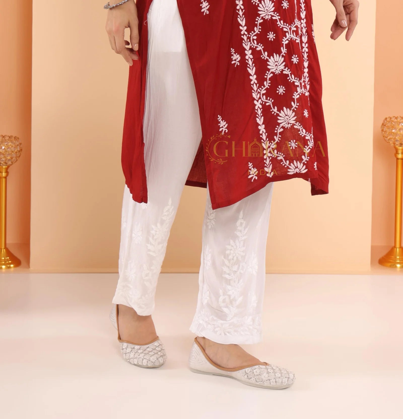 Modal Chikankari Pant Gharana