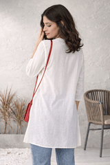 Sahiba Pure Muslin Chikankari Top Gharana