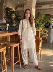 Aira Off white Coord Set with Salwar