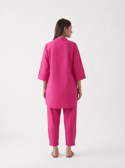 Aira Bougainvillea Cotton Poplin Co-ord Set