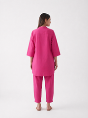 Aira Bougainvillea Cotton Poplin Co-ord Set