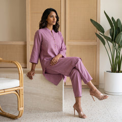 Aira Violet Whisper Flex Co-ord Set