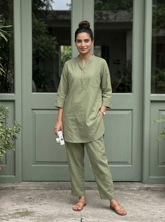 Sage Green Cotton Coord Set