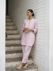 Buy Aira Lavender Cotton Coord Set for Women