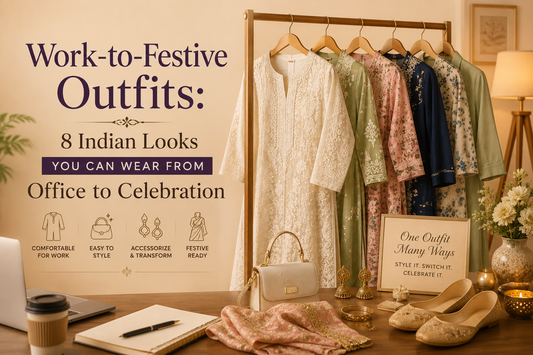 Work-to-Festive Outfits: 8 Indian Looks You Can Wear From Office to Celebration