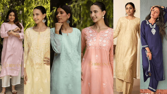 Six Stunning Ways to Style Your Gharana Chikankari Kurta