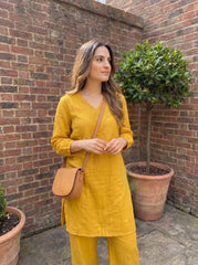 Aira Marigold Cotton Co-ord Set