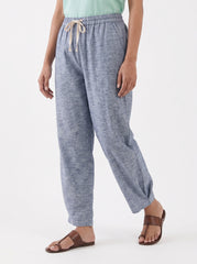 Aira Mint Green Cotton Poplin Co-ord Set with Grey Trousers