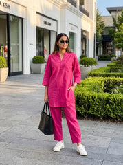 Aira Fuchsia Coord Set with Salwar