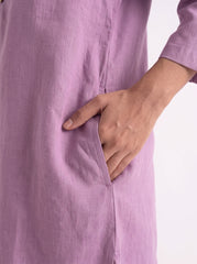 Aira Purple Coord Set with White Salwar