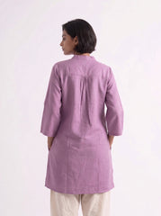Aira Purple Coord Set with White Salwar