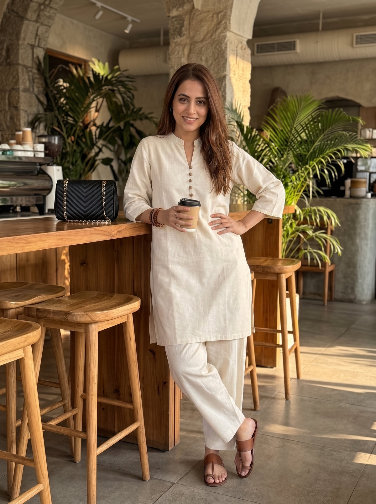 Aira Off white Coord Set with Salwar