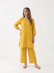 Aira Marigold Cotton Co-ord Set