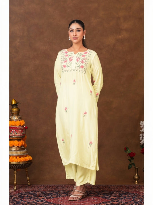 Jashn Premium Muslin Chikankari Kurta Set Gharana