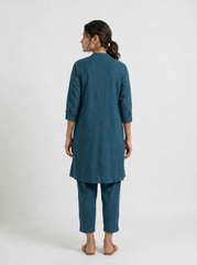 Aira Indigo Ease Kurta Co-ord Set