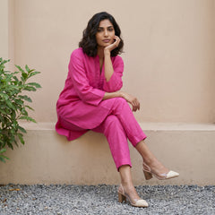 Aira Bougainvillea Cotton Poplin Co-ord Set