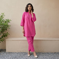 Aira Bougainvillea Cotton Poplin Co-ord Set