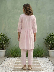 Aira Kurta Co-ord Set in Blush Pink