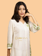 Sahiba Pure Muslin Short Chikankari Kurta Gharana